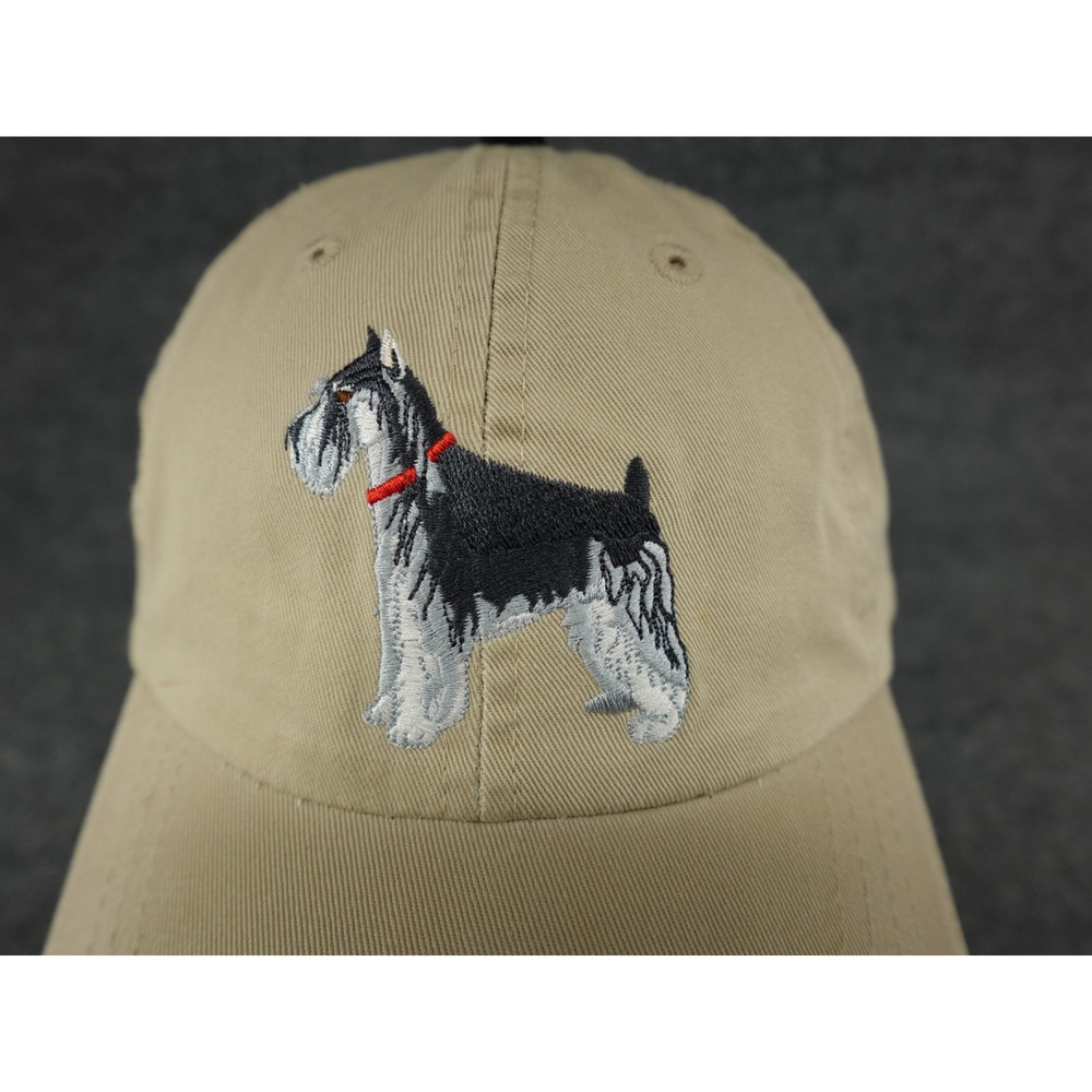 Your Breed Clothing Co Schnauzer Dog Baseball Cap Tan Adult Side Pocket - Picture 2 of 7